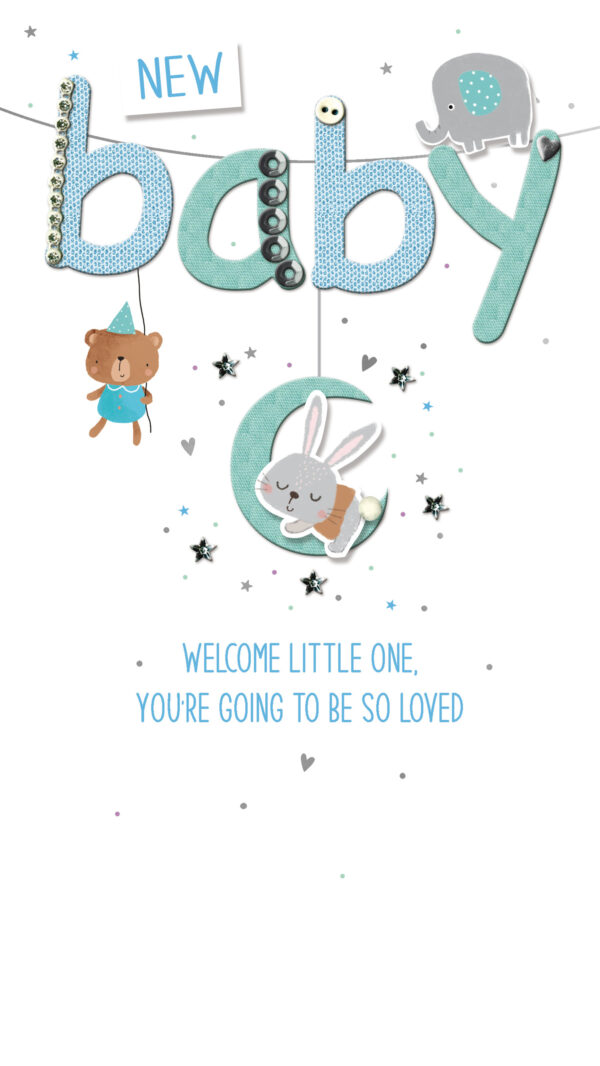 Baby boy card (TU BB JGS834)